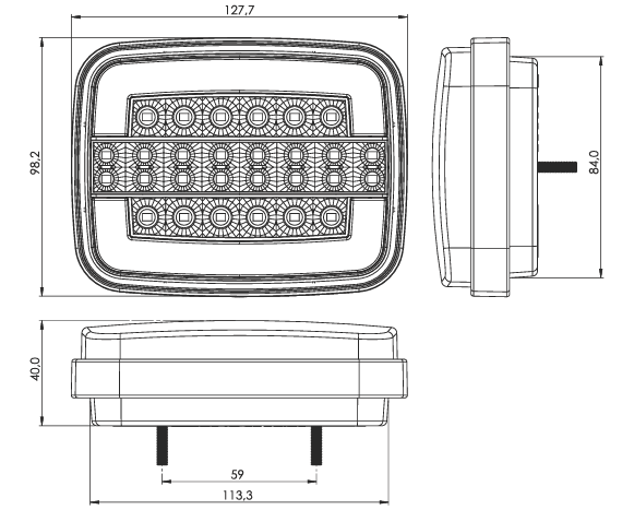 Rear Lamp Led 12v/24v