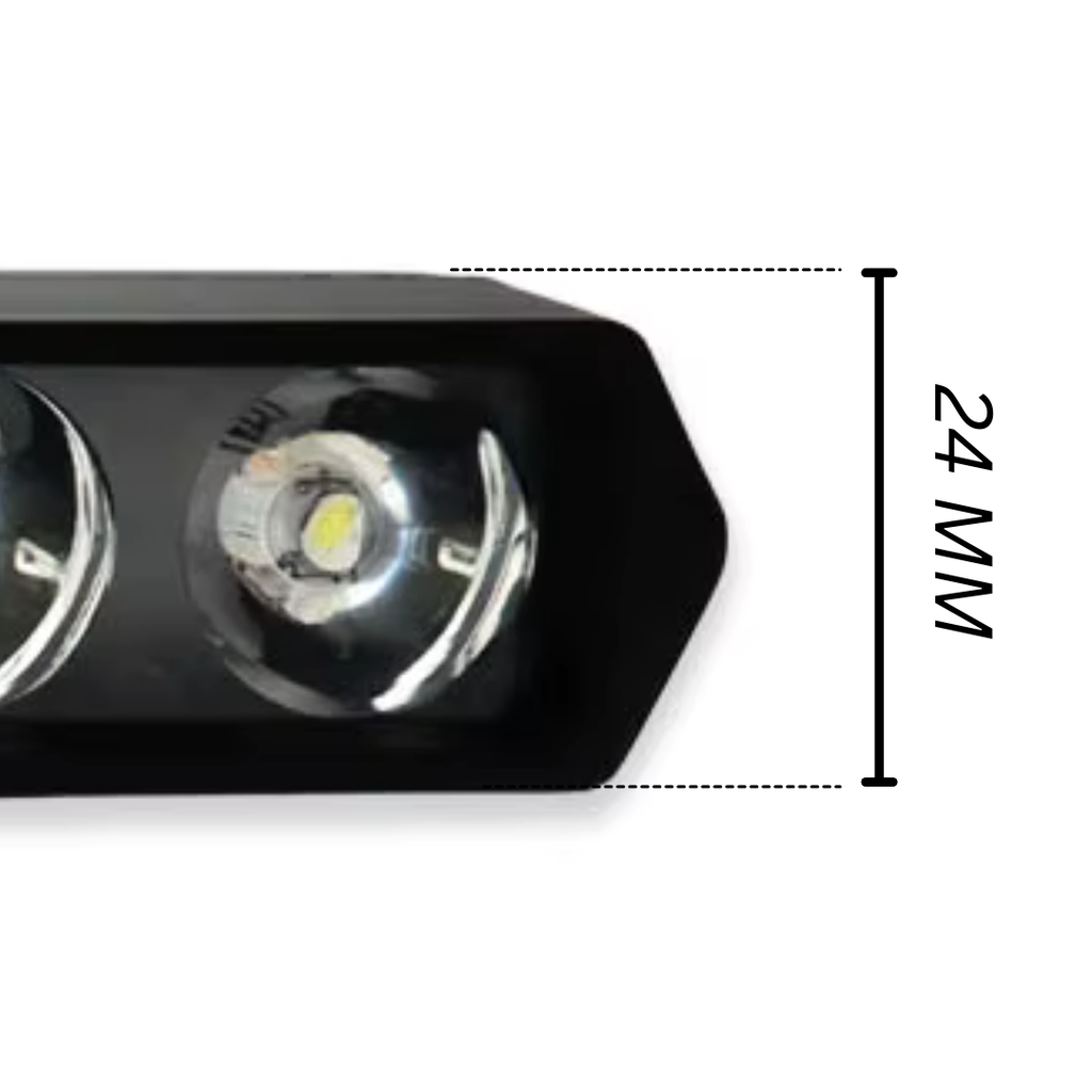 FLASH MODE – COMPACT 12V LED LIGHT BAR FOR 4x4 INTENSE WHITE + FLASH MODE