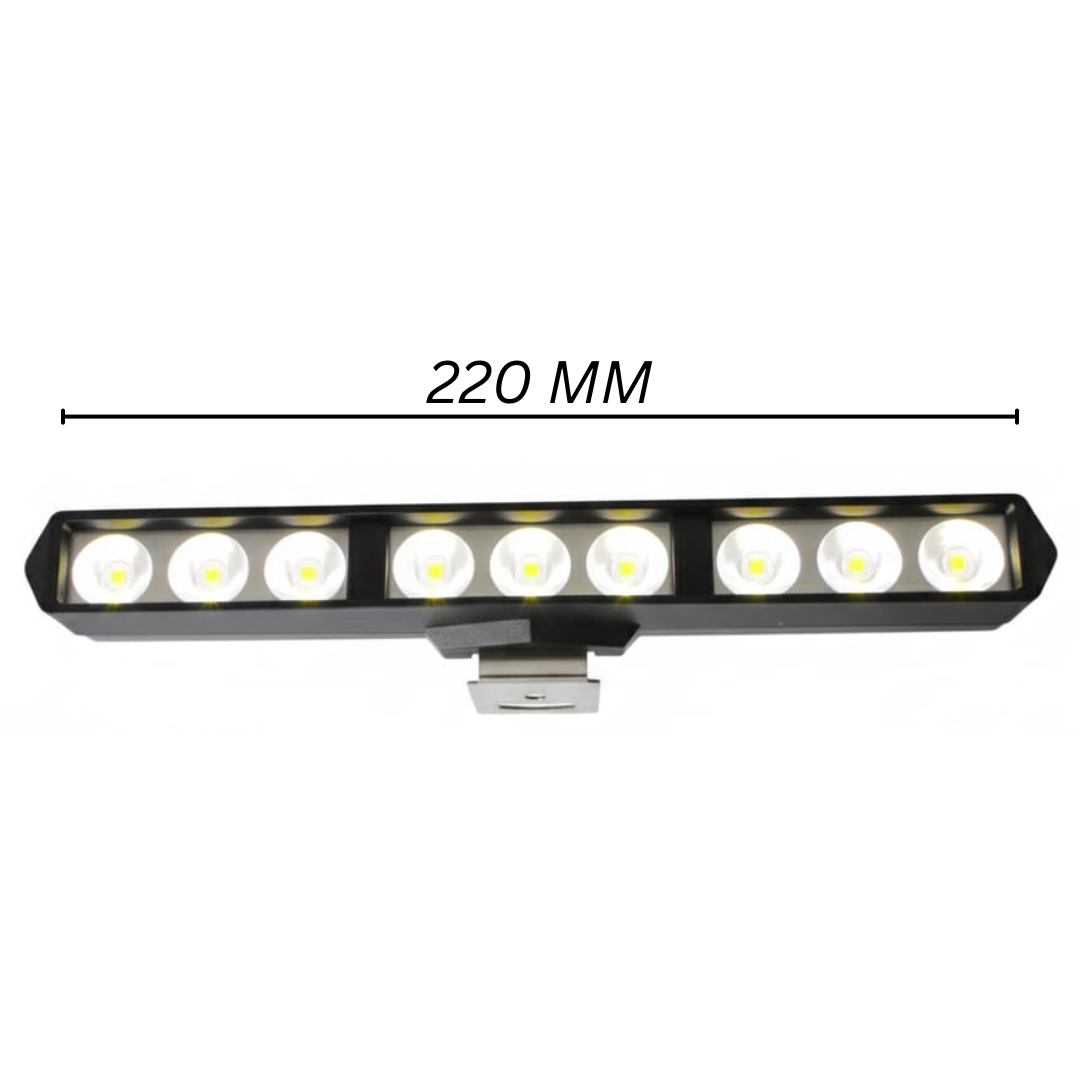 FLASH MODE – COMPACT 12V LED LIGHT BAR FOR 4x4 INTENSE WHITE + FLASH MODE