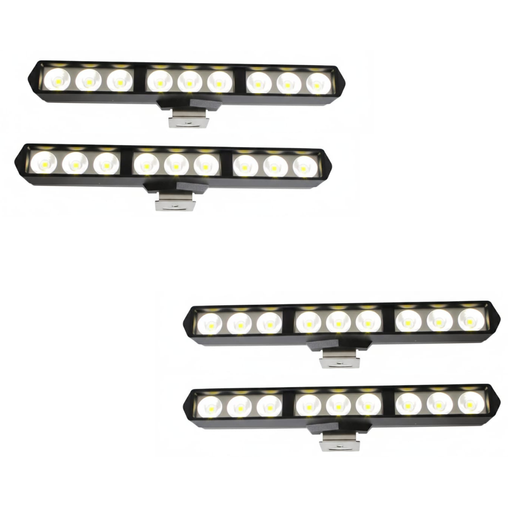 FLASH MODE – COMPACT 12V LED LIGHT BAR FOR 4x4 INTENSE WHITE + FLASH MODE